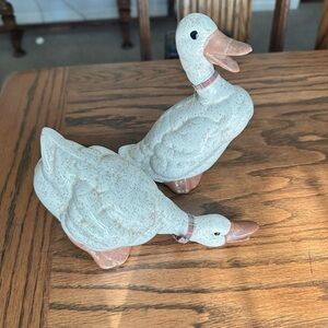 Vintage Ceramic Duck Figurines - please read